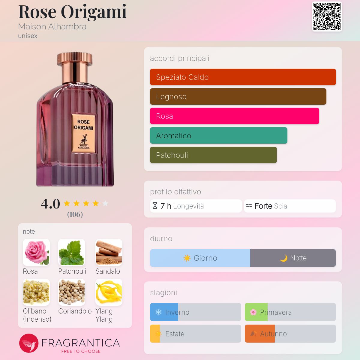 Maison Alhambra Rose Origami